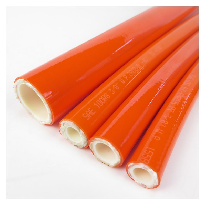 Orange Non Conductive Hydraulic Hose   Non Conductive Hydraulic Hose 